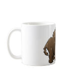 A cute friendly woolly mammoth coffee mug