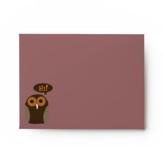 A Cute Hoot Owl Envelope envelope