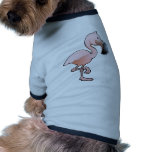 A cute pink flamingo bird pet clothes