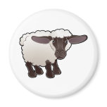 A cute sheep farm animal refrigerator magnets