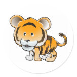 A cute tiger sticker