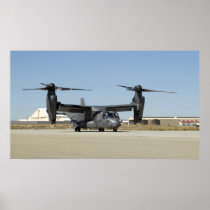 A CV-22 Osprey prepares for take-off Posters