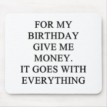 a cynical birthday design mouse mats