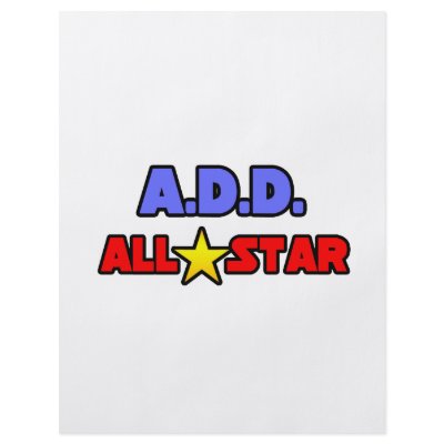 A.D.D. All Star Personalized Flyer by ADD_ADHD_Shirts