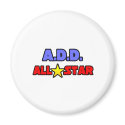 A.D.D. All Star magnets by ADD_ADHD_Shirts A.D.D. All Star magnets