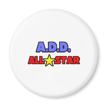 A.D.D. All Star magnets by ADD_ADHD_Shirts A.D.D. All Star magnets