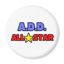 A.D.D. All Star Refrigerator Magnet