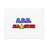 A.D.D. All Star Post Card