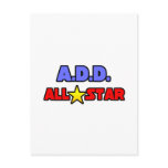 A.D.D. All Star Postcard