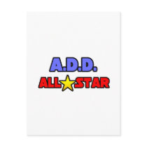 A.D.D. All Star Postcard