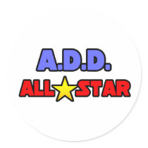 A.D.D. All Star Sticker