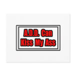 A.D.D. Can Kiss My Ass Post Card