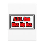 A.D.D. Can Kiss My Ass Postcards