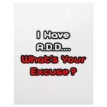 A.D.D...What's Your Excuse? Custom Letterhead