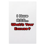 A.D.D...What's Your Excuse? Customized Stationery