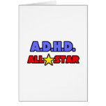 A.D.H.D. All Star Greeting Card
