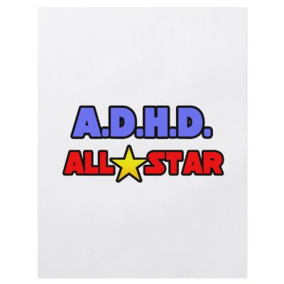 A.D.H.D. All Star Personalized Flyer by ADD_ADHD_Shirts