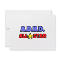 A.D.H.D. All Star invitations by ADD_ADHD_Shirts A.D.H.D. All Star invitations