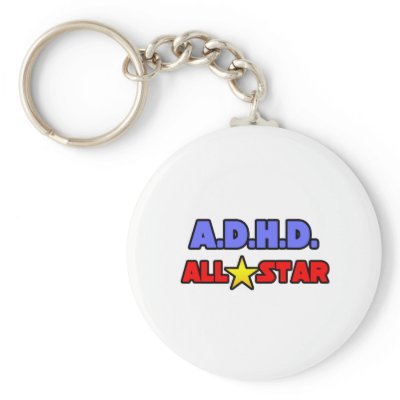 A.D.H.D. All Star Keychain by ADD_ADHD_Shirts