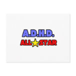 A.D.H.D. All Star Postcard