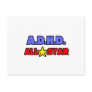 A.D.H.D. All Star Postcard