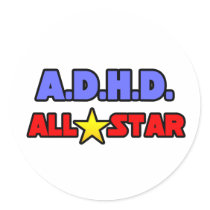 A.D.H.D. All Star stickers