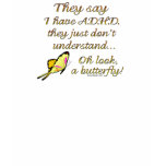 A.D.H.D. Butterfly Humor T-shirt