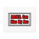 A.D.H.D. Can Kiss My Ass Post Card