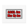 A.D.H.D. Can Kiss My Ass Post Card