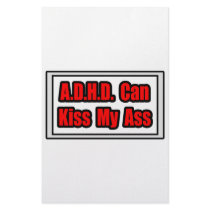 A.D.H.D. Can Kiss My Ass stationery