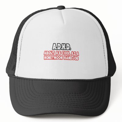 A.D.H.D...Not Cool Mesh Hat by ADD_ADHD_Shirts