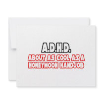 A.D.H.D...Not Cool Custom Invitation