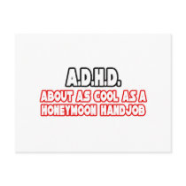 A.D.H.D...Not Cool postcards by ADD_ADHD_Shirts A.D.H.D...Not Cool postcards