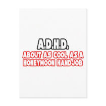 A.D.H.D...Not Cool postcards by ADD_ADHD_Shirts A.D.H.D...Not Cool postcards