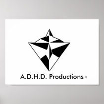 A.D.H.D. Productions framed picture! Poster