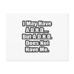A.D.H.D. Quote Postcard
