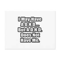 A.D.H.D. Quote postcards by ADD_ADHD_Shirts A.D.H.D. Quote postcards
