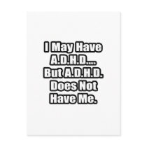 A.D.H.D. Quote Post Cards