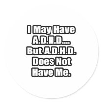 A.D.H.D. Quote stickers