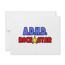 A.D.H.D. Rock Star invitations by ADD_ADHD_Shirts A.D.H.D. Rock Star invitations