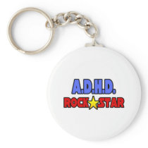 A.D.H.D. Rock Star Key Chains