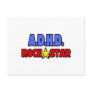 A.D.H.D. Rock Star Post Cards