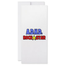 A.D.H.D. Rock Star rack cards
