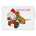 A Dachshund Christmas wish Card