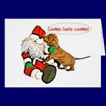 A Dachshund Christmas wish cards