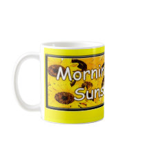 A Dachshund Mug with a big "mornin sunshine" by relativeperceptions A Dachshund Mug with a big "mornin sunshine"