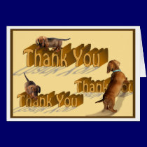 A Dachshund Thank You cards