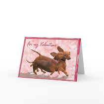 A dachshund Valentine - Lets go play! cards by relativeperceptions A dachshund Valentine - Lets go play! cards