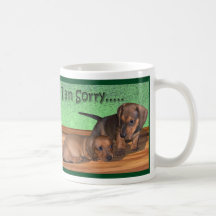 A dacshund Puppy is so sorry... Mug
