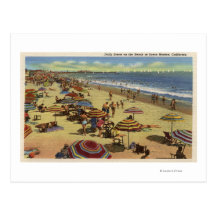 A Daily Scene on the Beach Post Cards